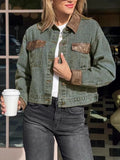 Button Up Chest Pockets Denim Jacket - Lara Moda