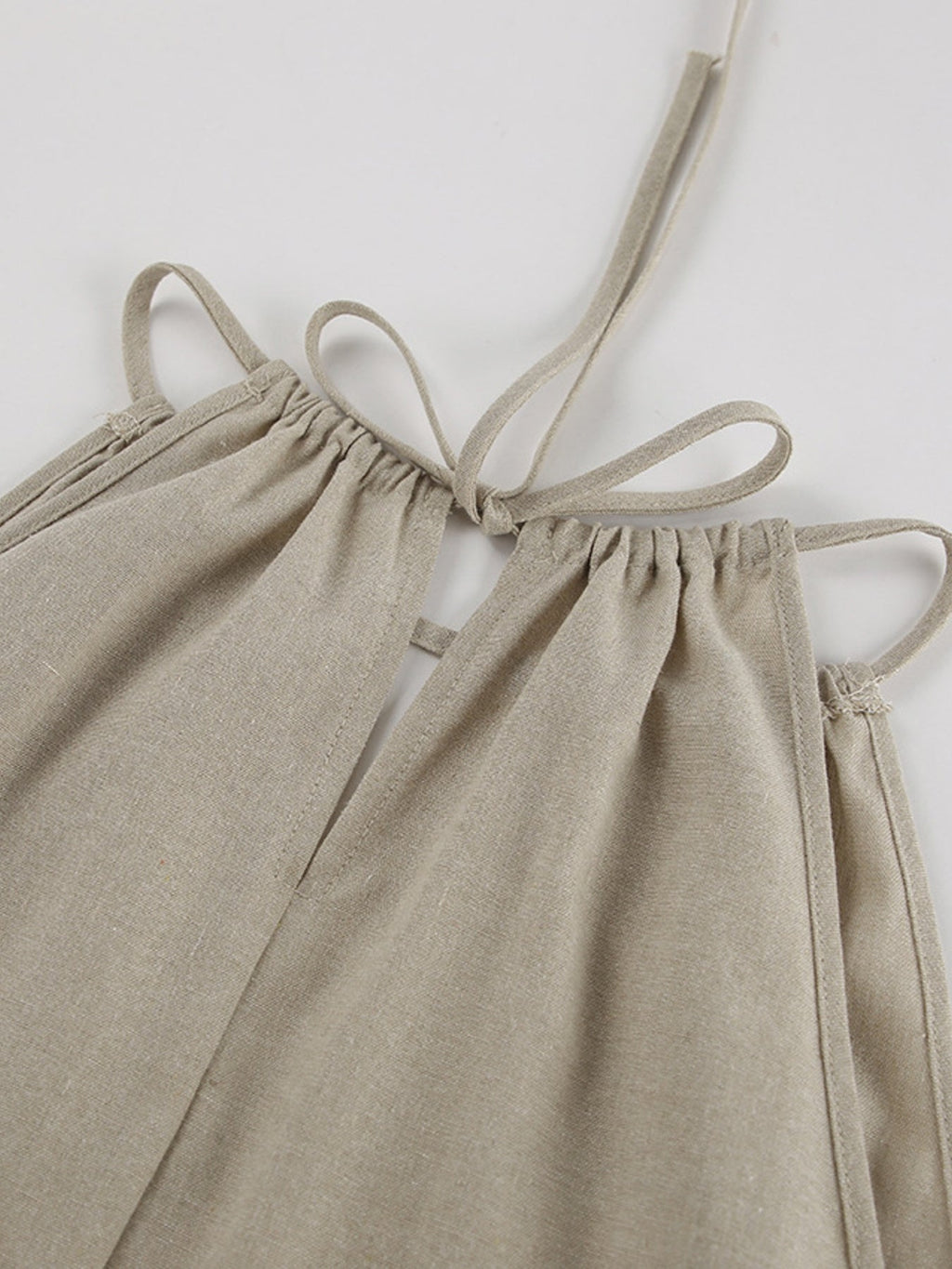 Cutout Tank and Wide Leg Pants Set - Lara Moda