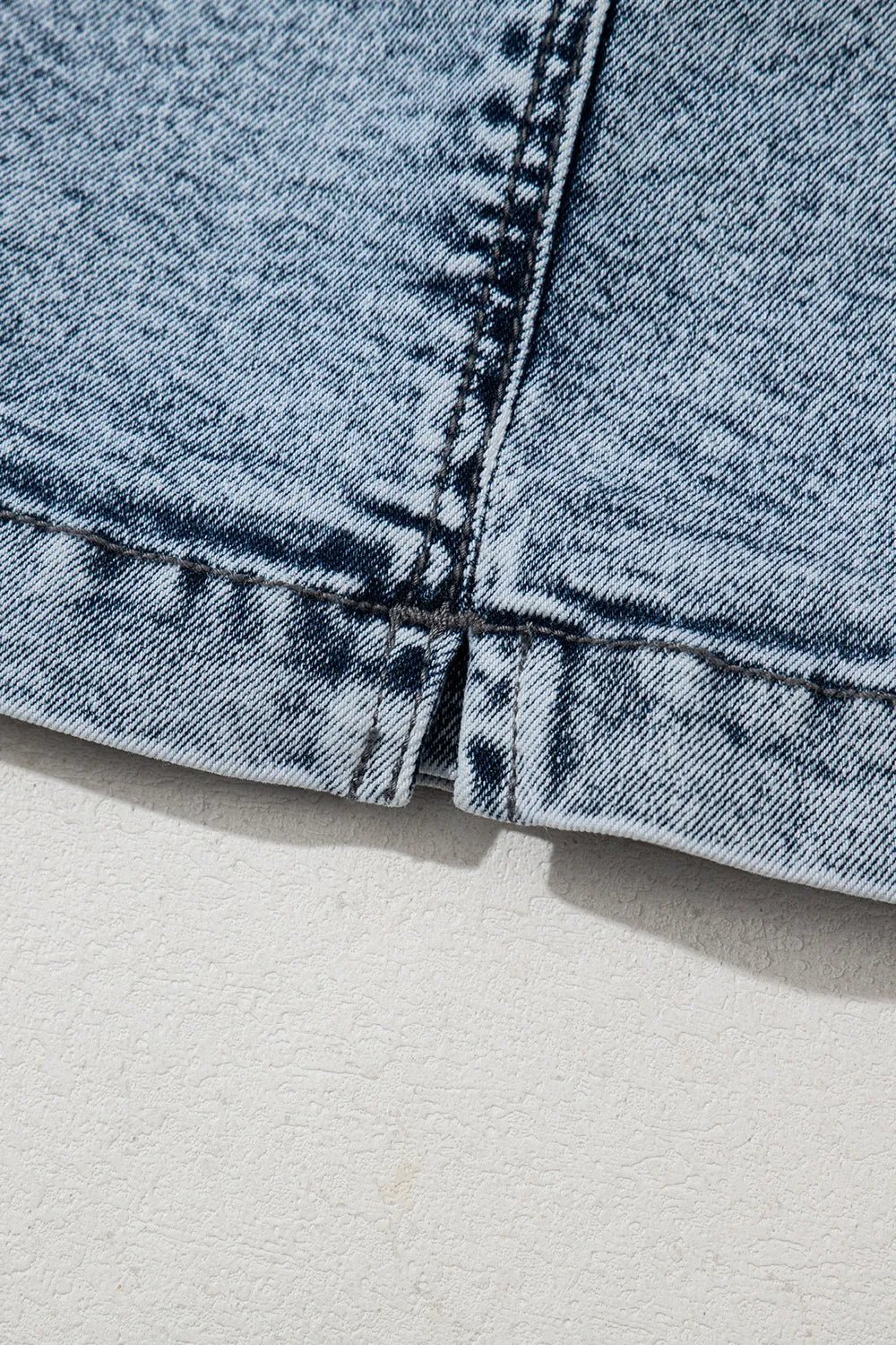 Drawstring High Waist Pocketed Denim Shorts - Lara Moda