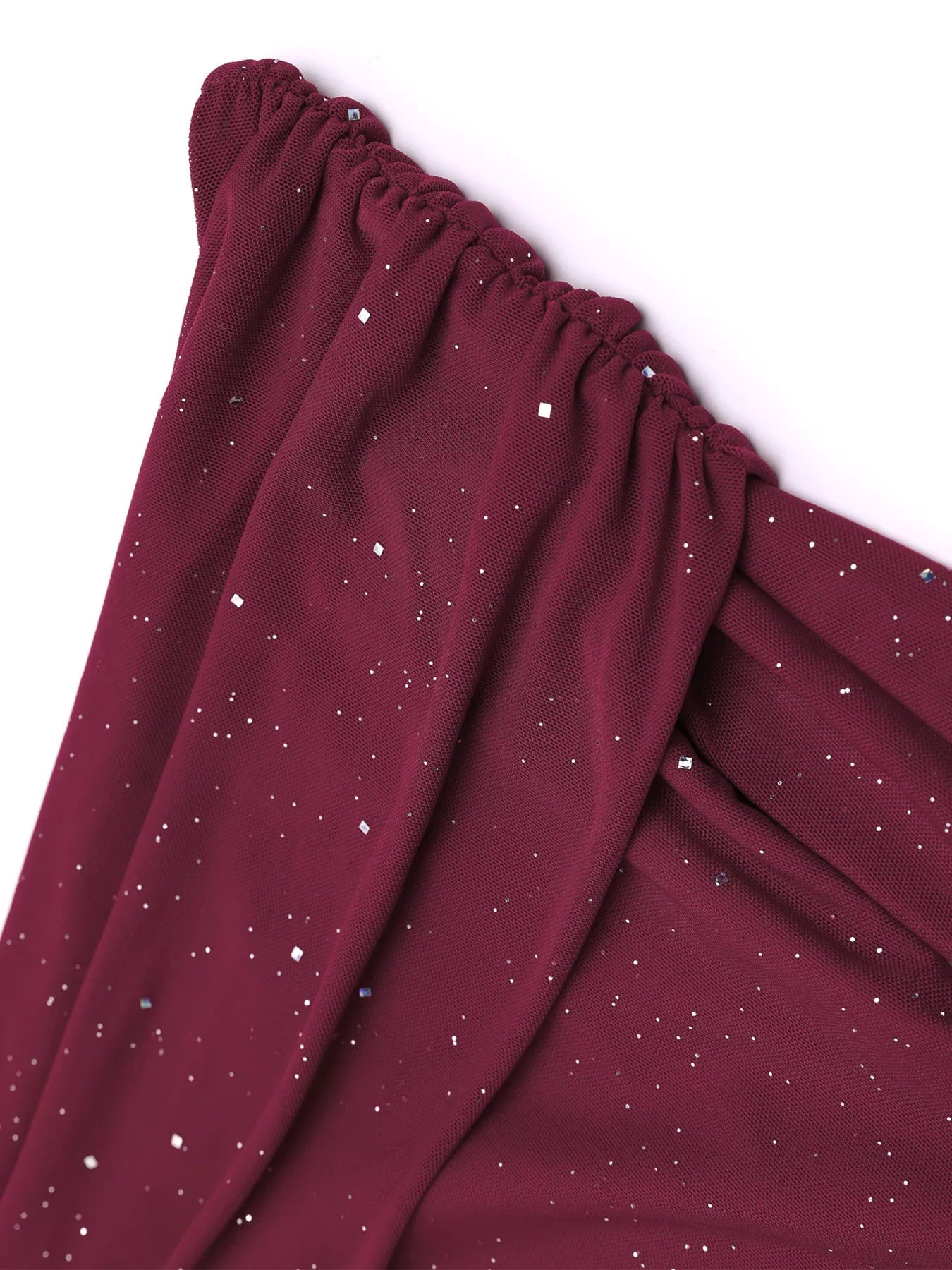 Glitter Off-Shoulder Maxi Dress - Lara Moda