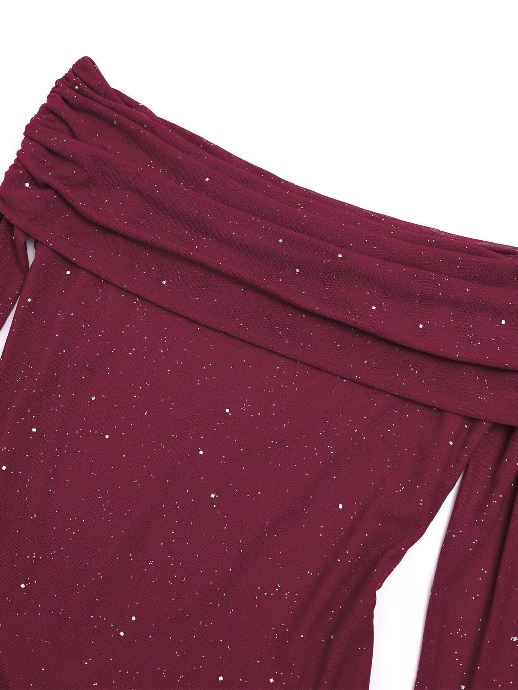 Glitter Off-Shoulder Maxi Dress - Lara Moda