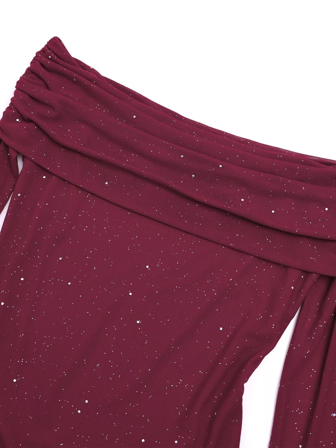 Glitter Off-Shoulder Maxi Dress - Lara Moda