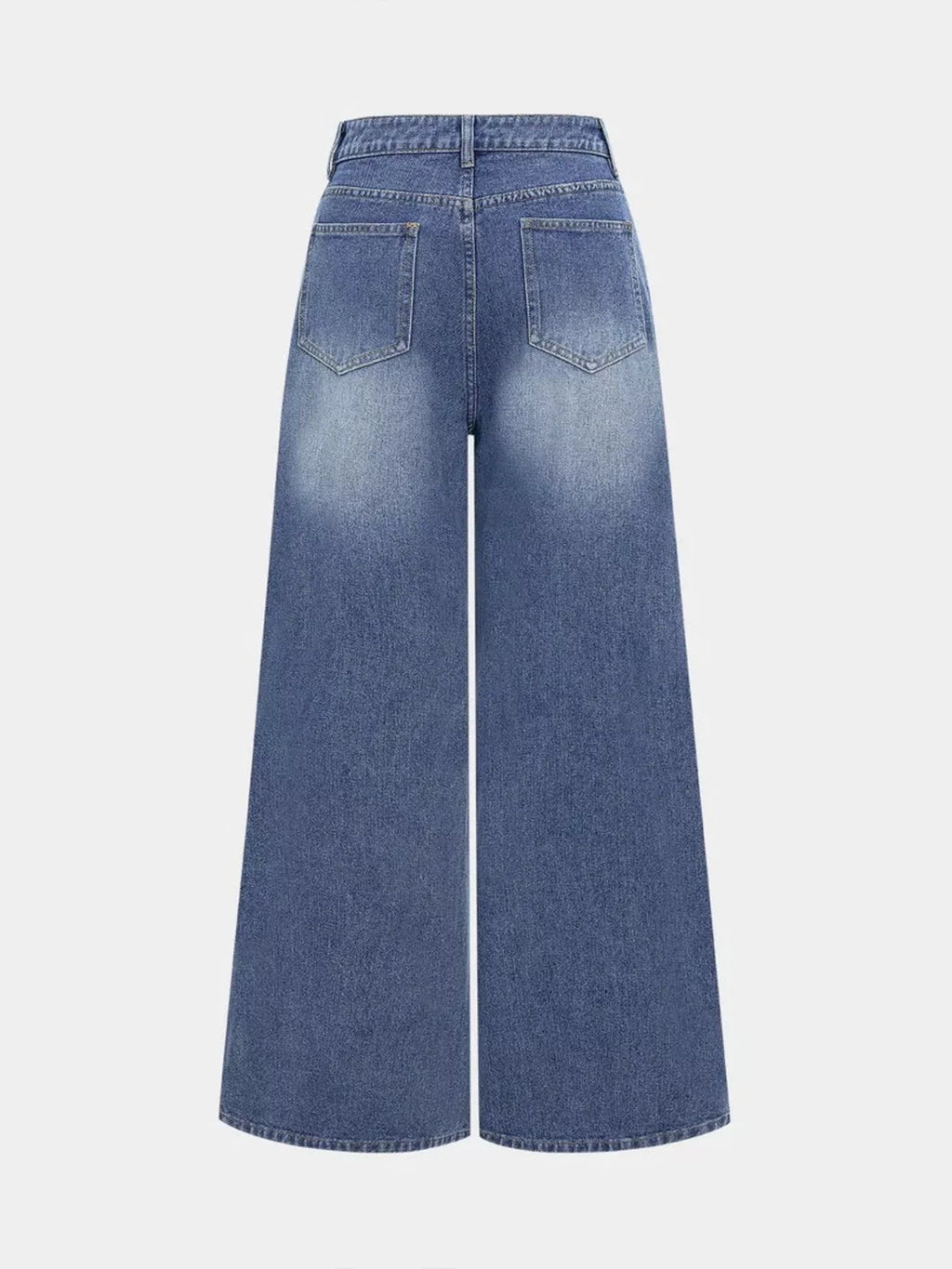 High Waist Wide Leg Jeans - Lara Moda