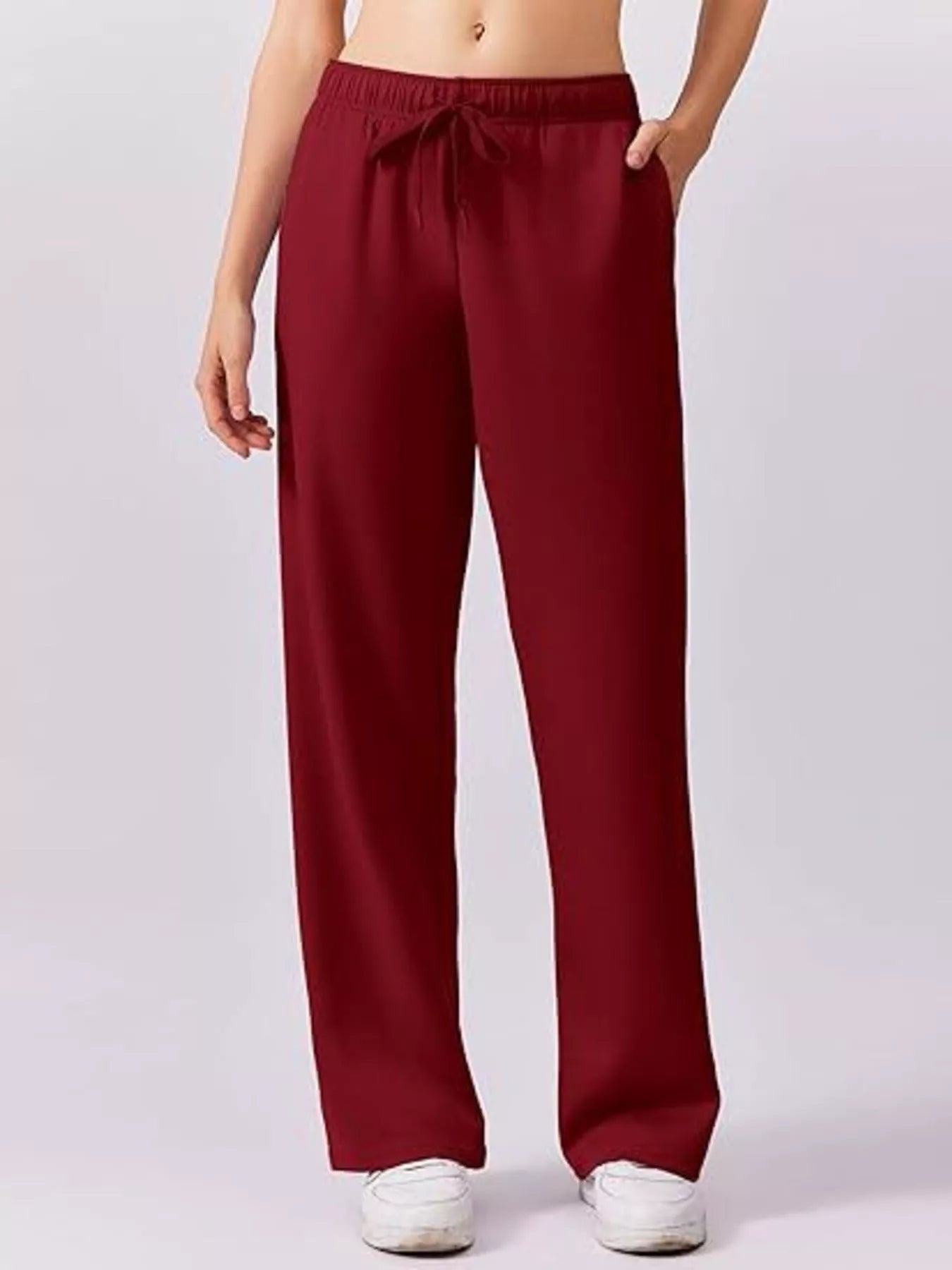 Relaxed Fit Quarter-Zip Top and Pants Set - Lara Moda