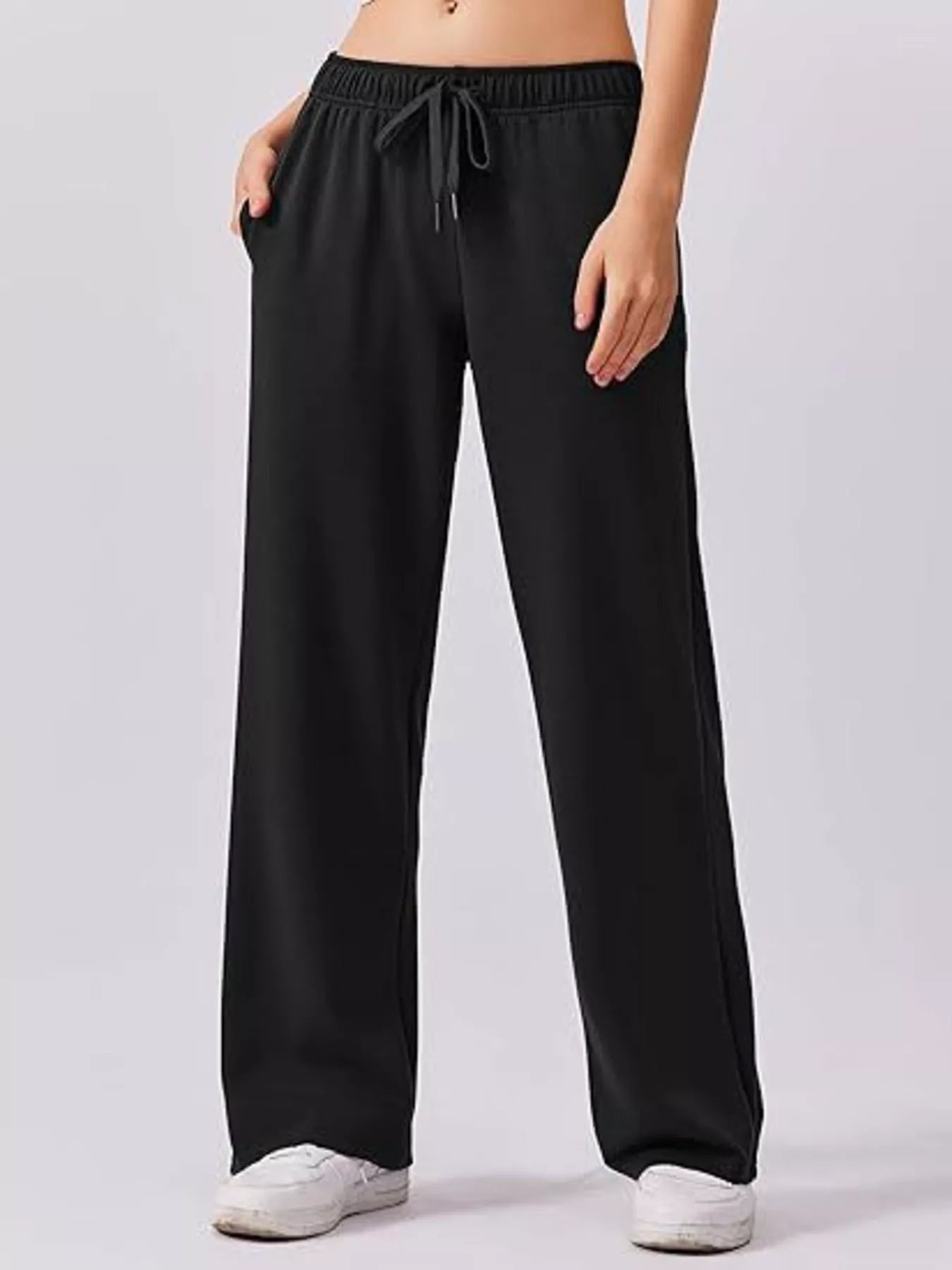Relaxed Fit Quarter-Zip Top and Pants Set - Lara Moda