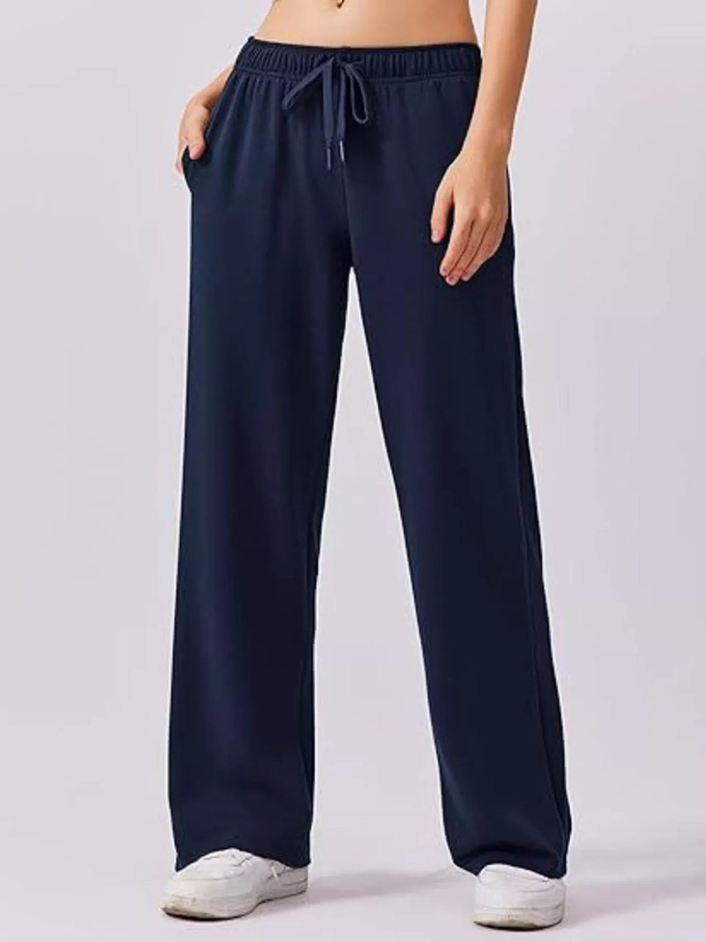 Relaxed Fit Quarter-Zip Top and Pants Set - Lara Moda