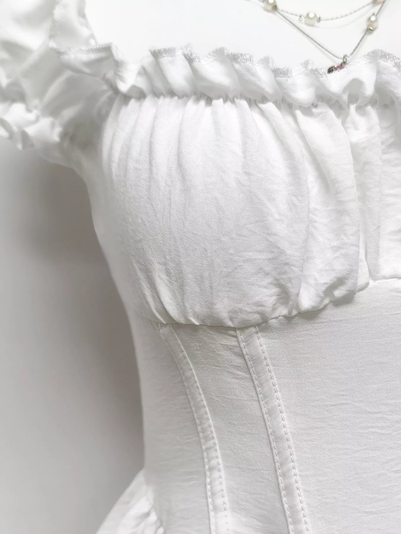 Ruffle Trimmed Layered Mini Dress - Lara Moda