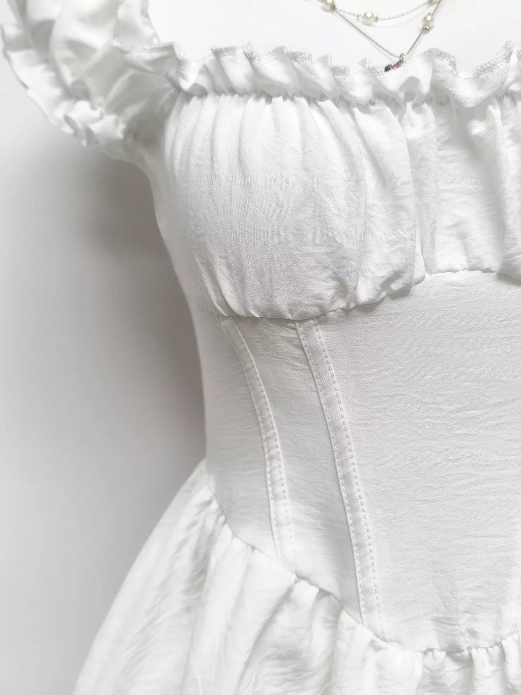 Ruffle Trimmed Layered Mini Dress - Lara Moda