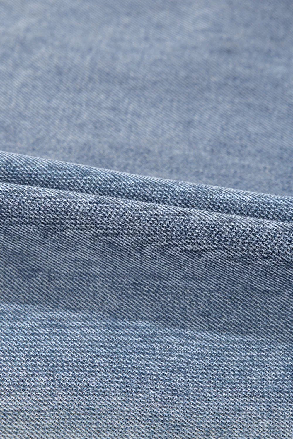 Vintage Wash Denim Dress with Pockets - Lara Moda