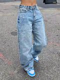 Wash Wide Leg Jeans - Lara Moda